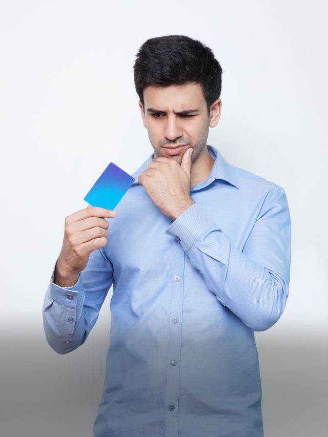 Man curious about using a credit card for purchasing stocks